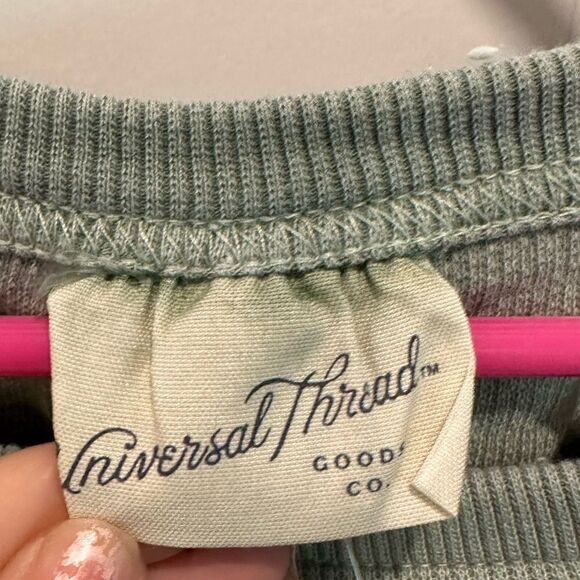 Universal Thread 2X 3X 4X sleeveless sweatshirt sage green navy blue - Picture 6 of 7